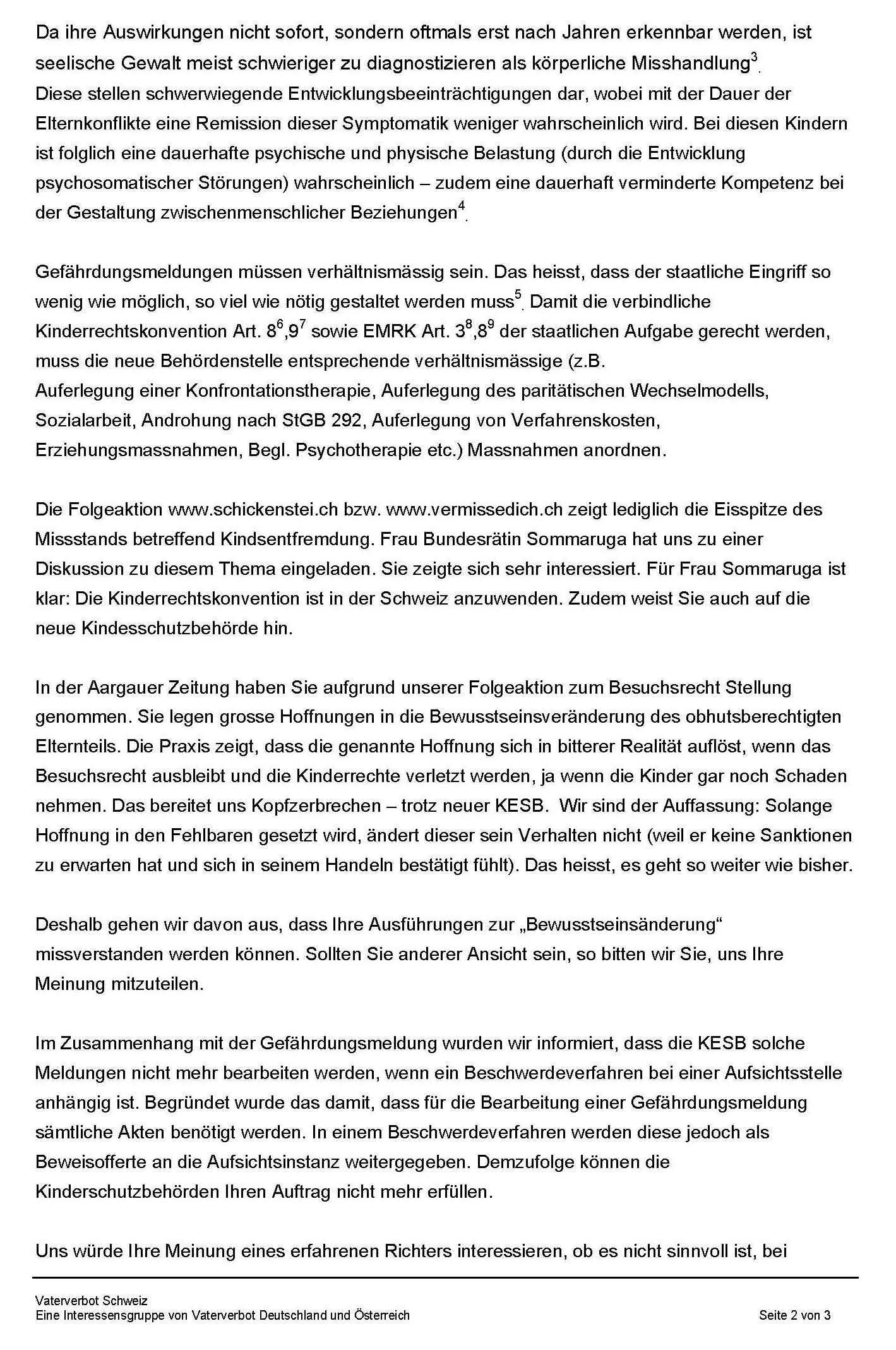 Anfrage Guido Marbet Gefährdungsmeldung S2